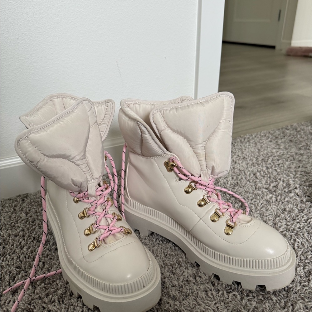 H&M Cream Quilted Slippers